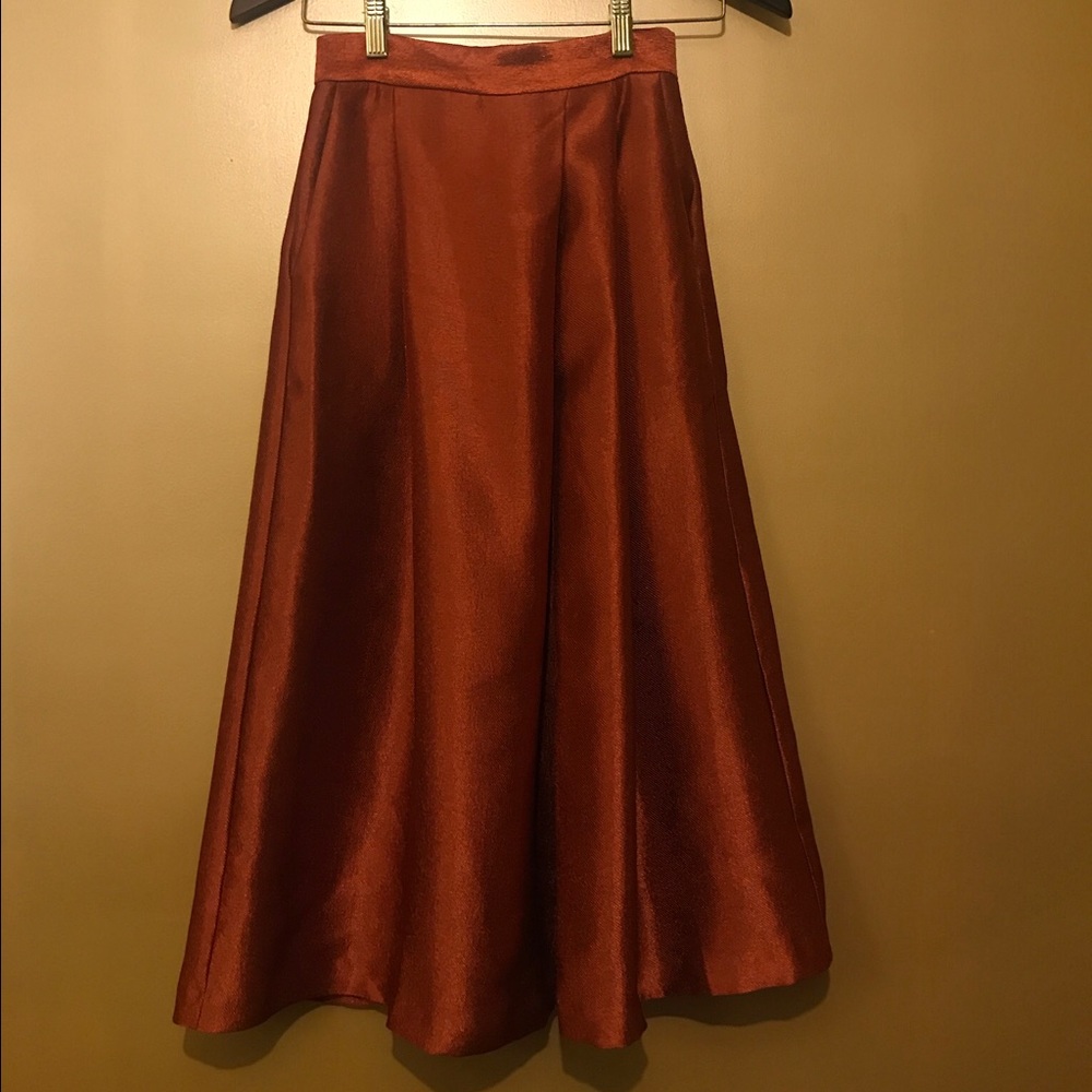 Tea Length Copper Skirt